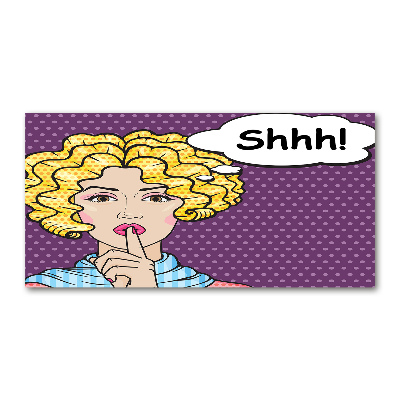 Cuadro acrílico horizontal Mujer de cómic