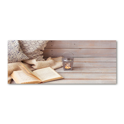 Cuadro acrílico horizontal Relajarse con un libro