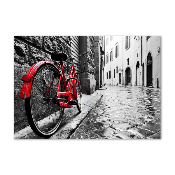 Cuadro metacrilato horizontal Bicicleta roja