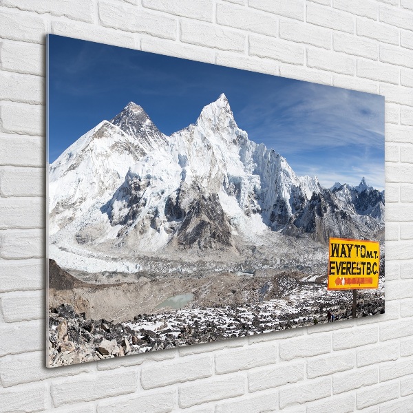 Pintura en acrílico horizontal Monte Everest