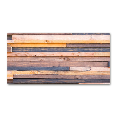 Cuadro acrílico horizontal pared de madera