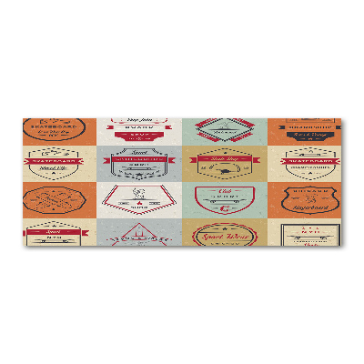 Pintura en acrílico horizontal Señales de patineta