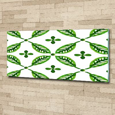 Foto en metacrilato horizontal hojas verdes