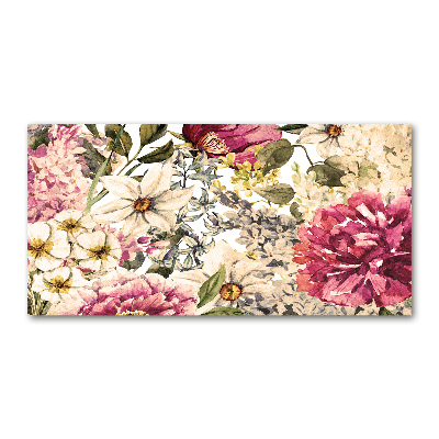 Cuadro metacrilato horizontal Patrón floral