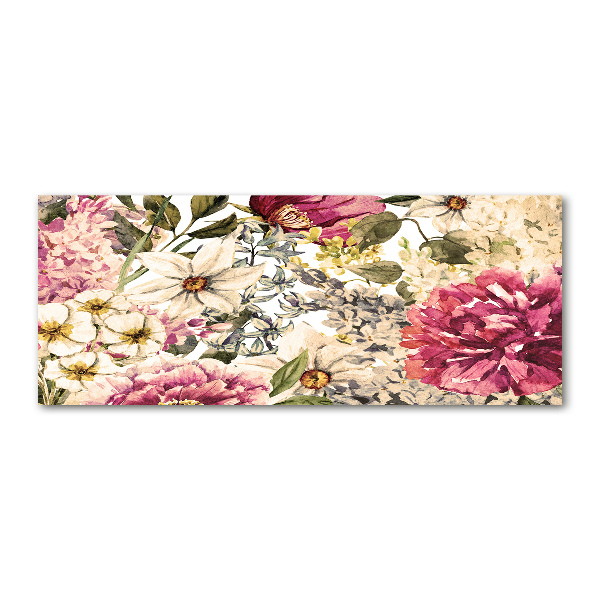 Cuadro metacrilato horizontal Patrón floral