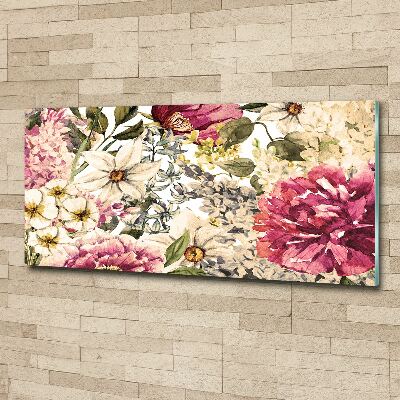 Cuadro metacrilato horizontal Patrón floral