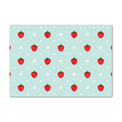 Foto obraz szkło akryl Ikony truskawek