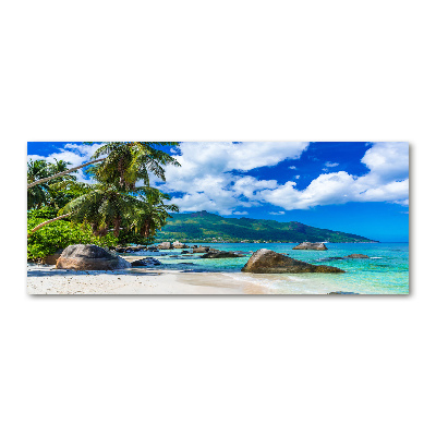 Cuadro metacrilato horizontal Playa de Seychelles