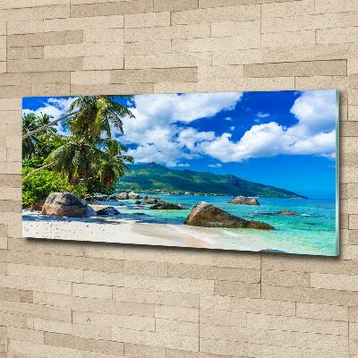 Cuadro metacrilato horizontal Playa de Seychelles