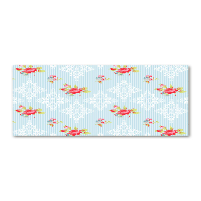 Cuadro metacrilato horizontal Rosas y adornos