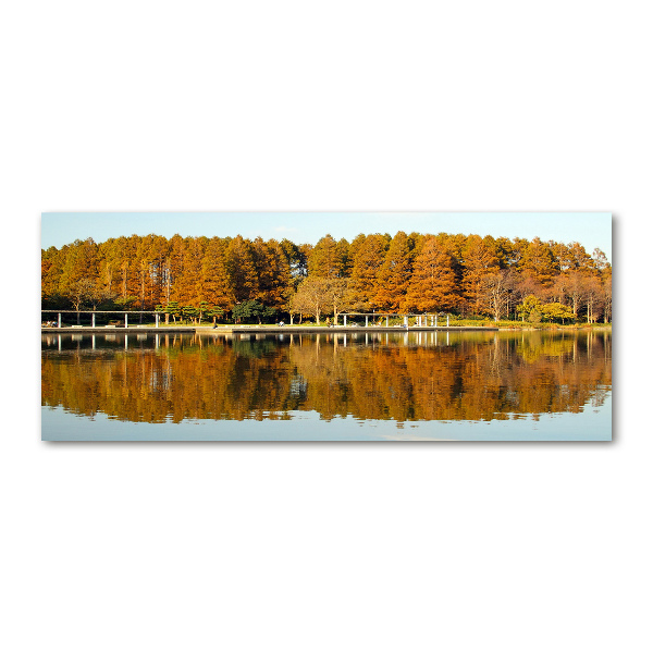 Cuadro acrílico horizontal Bosque junto al lago