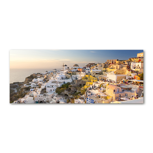 Cuadro acrílico horizontal Santorini Grecia