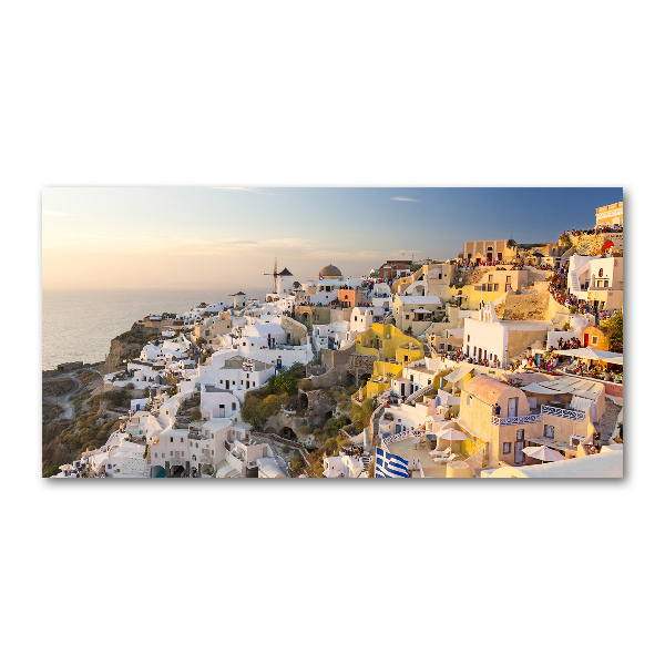 Cuadro acrílico horizontal Santorini Grecia