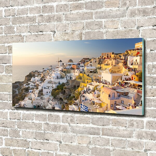 Cuadro acrílico horizontal Santorini Grecia