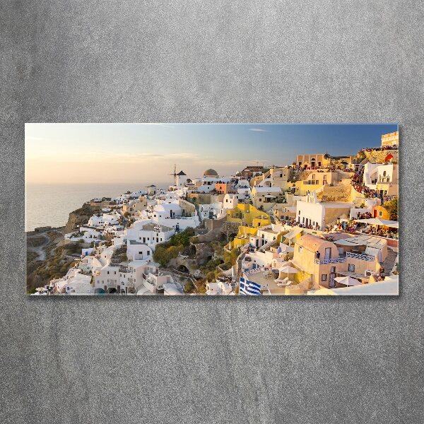 Cuadro acrílico horizontal Santorini Grecia