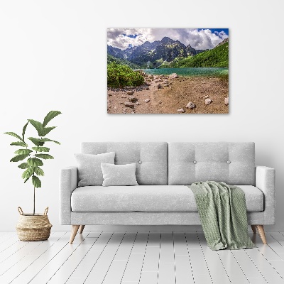 Foto en metacrilato horizontal Lago en las montañas