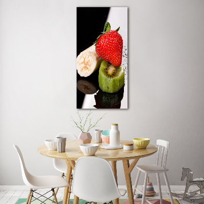 Cuadro decorativo en acrílico brillante vertical Fruta