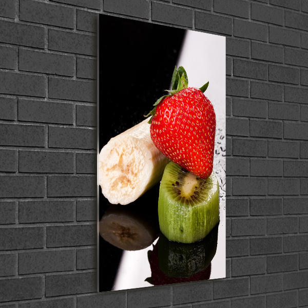 Cuadro decorativo en acrílico brillante vertical Fruta