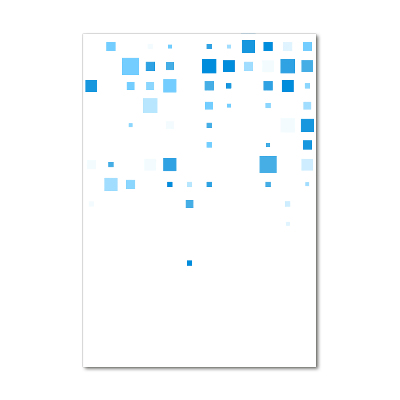 Impresión en metacrilato de alta calidad vertical Cuadrados azules