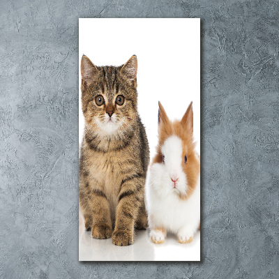 Cuadro de metacrilato moderno efecto cristal vertical Mascotas