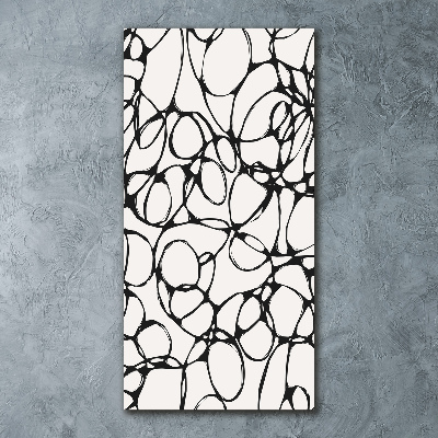 Cuadro de metacrilato vertical Círculos caóticos