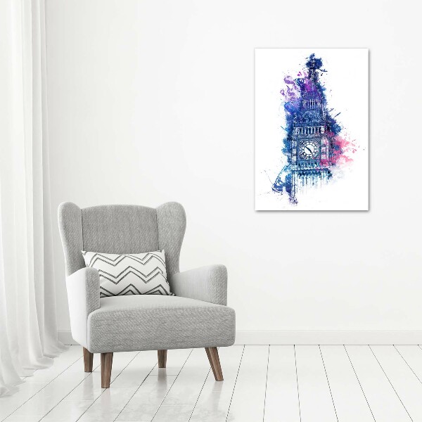 Cuadro de metacrilato vertical El colorido Big Ben