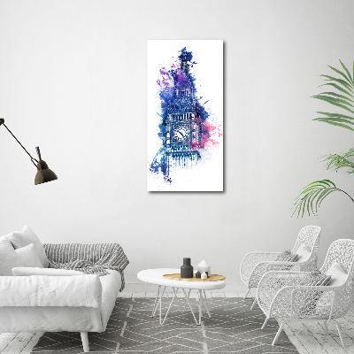 Cuadro de metacrilato vertical El colorido Big Ben