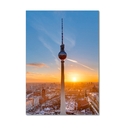 Cuadro decorativo en acrílico brillante vertical Torre de televisión