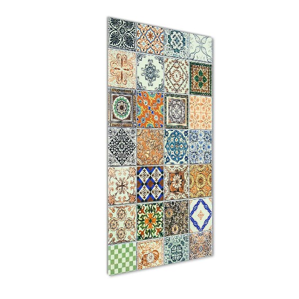 Cuadro decorativo en acrílico brillante vertical Azulejos de cerámica