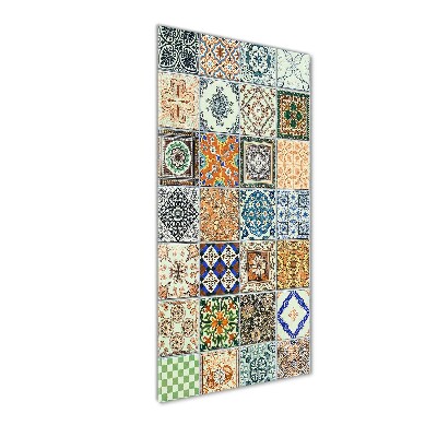 Cuadro decorativo en acrílico brillante vertical Azulejos de cerámica