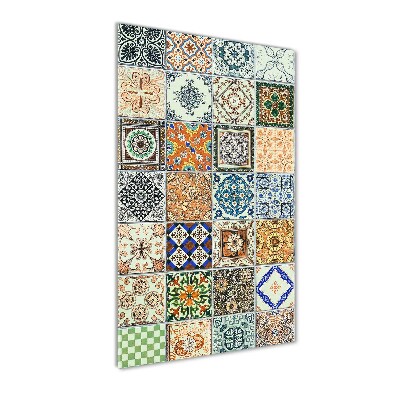 Cuadro decorativo en acrílico brillante vertical Azulejos de cerámica