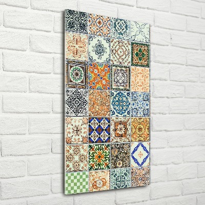 Cuadro decorativo en acrílico brillante vertical Azulejos de cerámica