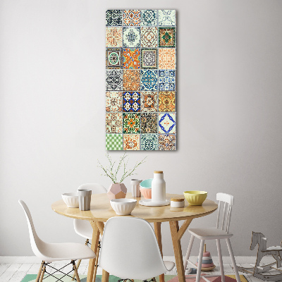 Cuadro decorativo en acrílico brillante vertical Azulejos de cerámica
