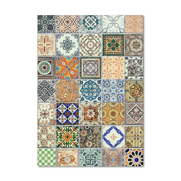 Cuadro decorativo en acrílico brillante vertical Azulejos de cerámica
