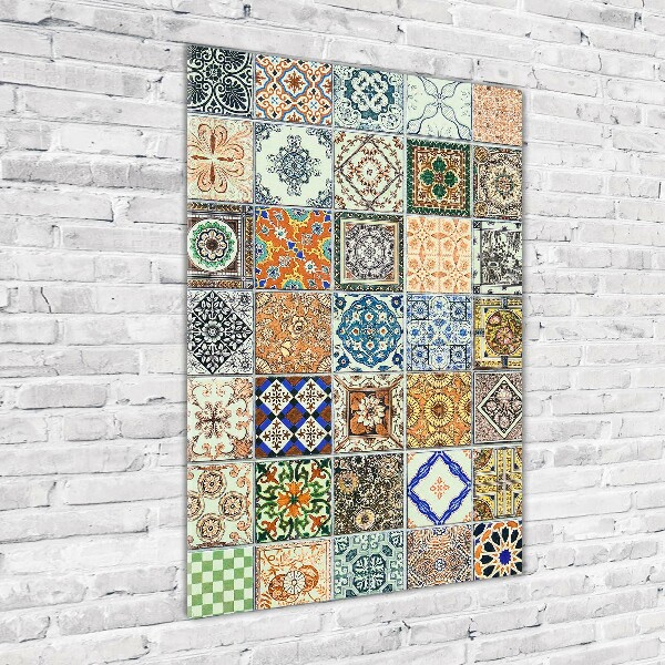 Cuadro decorativo en acrílico brillante vertical Azulejos de cerámica
