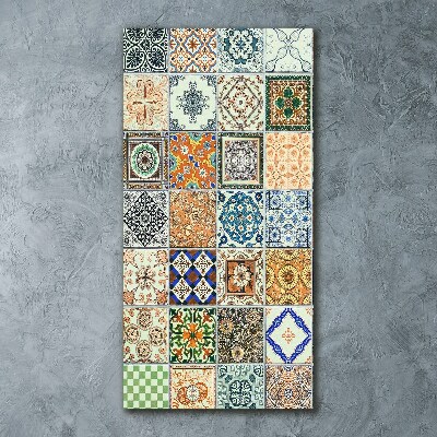 Cuadro decorativo en acrílico brillante vertical Azulejos de cerámica