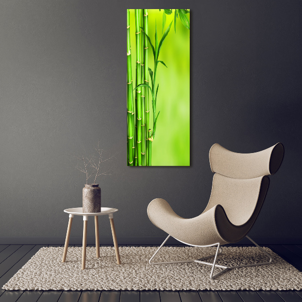 Cuadro decorativo en acrílico brillante vertical Bambú