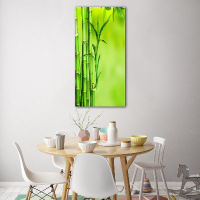 Cuadro decorativo en acrílico brillante vertical Bambú