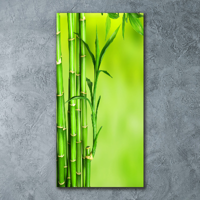 Cuadro decorativo en acrílico brillante vertical Bambú