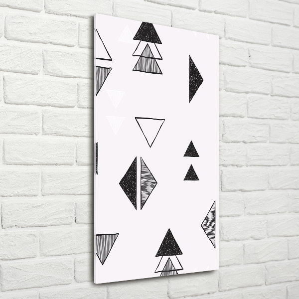 Foto obraz szkło akryl pionowy Trójkąty tło