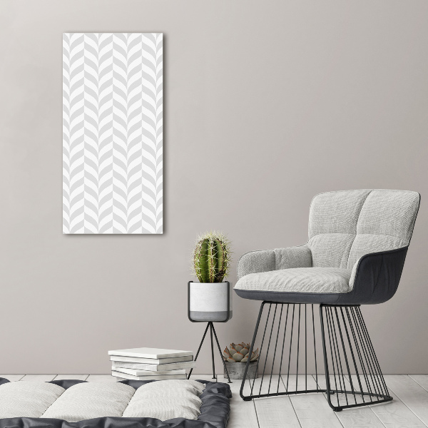 Cuadro de metacrilato moderno efecto cristal vertical Fondo geométrico