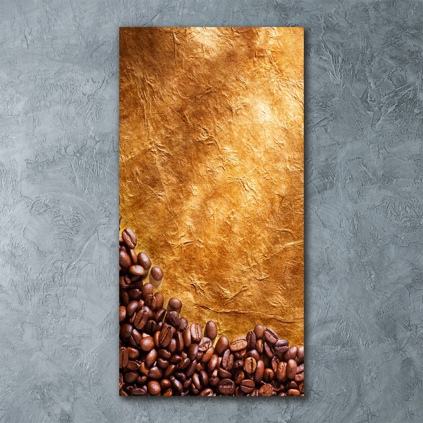 Impresión en metacrilato de alta calidad vertical Granos de café