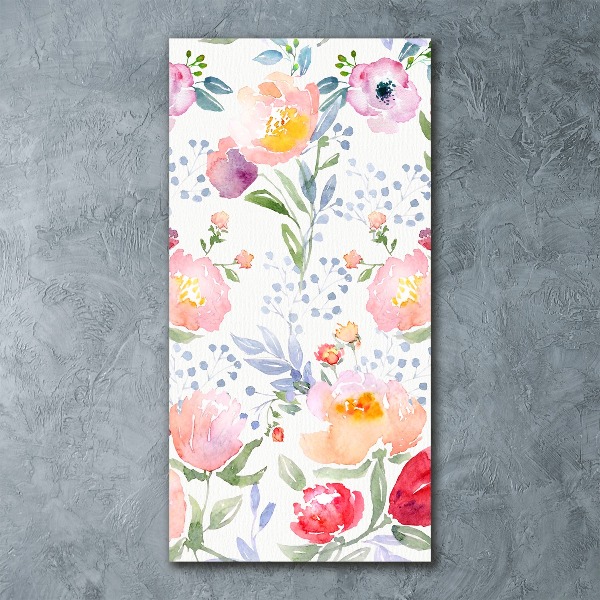 Impresión en metacrilato de alta calidad vertical Amapolas