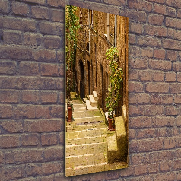Impresión en metacrilato de alta calidad vertical calles italianas