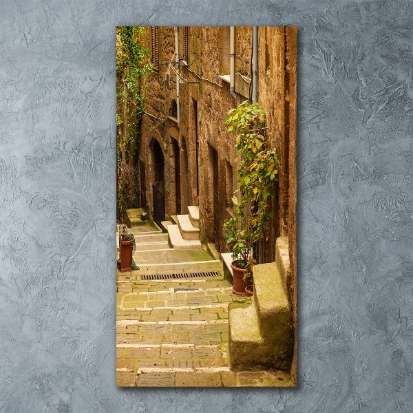 Impresión en metacrilato de alta calidad vertical calles italianas