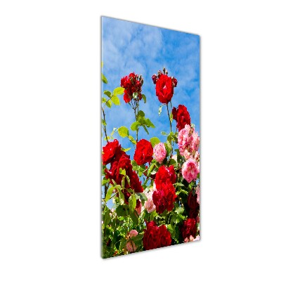 Cuadro de metacrilato moderno efecto cristal vertical Brezo