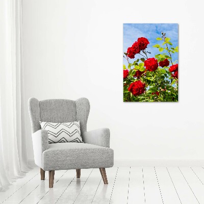 Cuadro de metacrilato moderno efecto cristal vertical Brezo