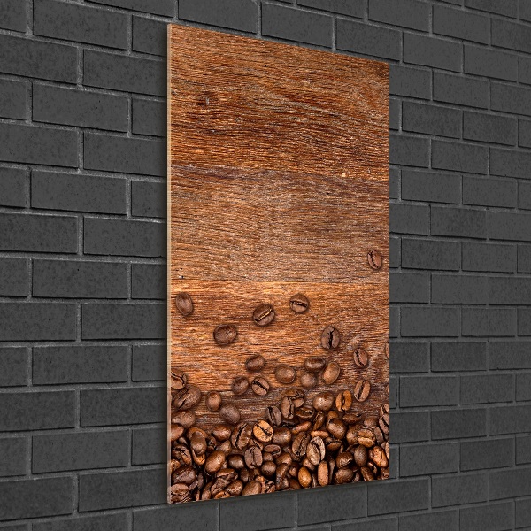 Impresión en metacrilato de alta calidad vertical Granos de café