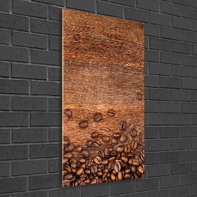 Impresión en metacrilato de alta calidad vertical Granos de café