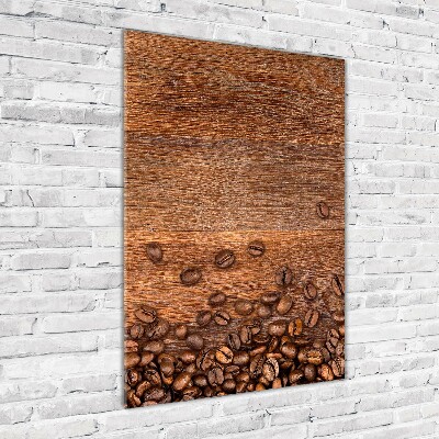 Impresión en metacrilato de alta calidad vertical Granos de café